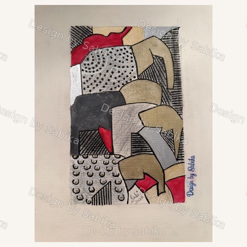 Colorful Drama — Abstract Canvas Art by Design by Sabika