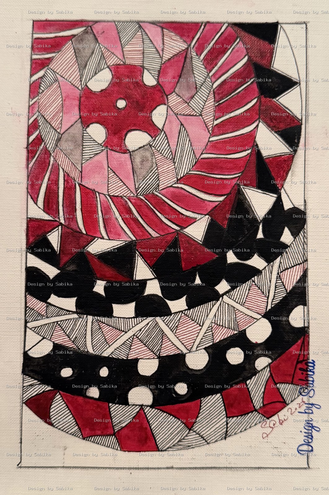 Circle of life — Abstract Canvas Art by Design by Sabika