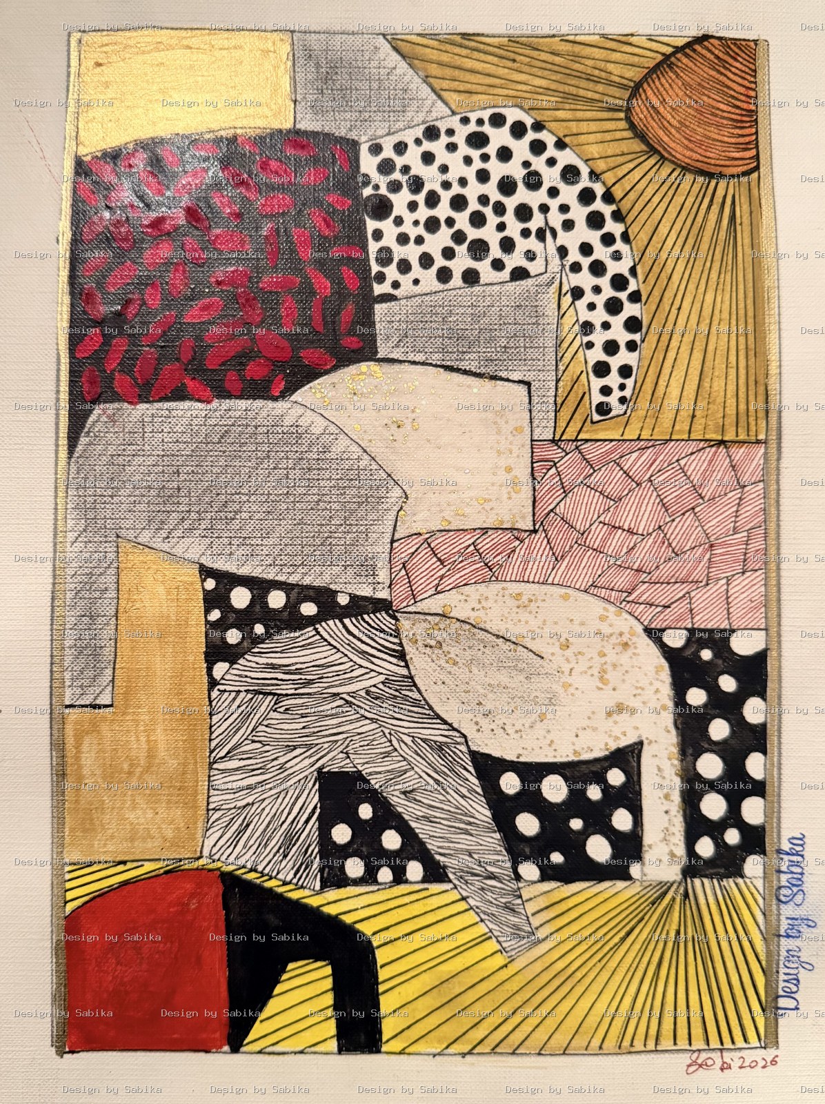 Colors of life — Abstract Canvas Art by Design by Sabika